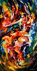 Leonid Afremov MAGIC FLAMENCO painting